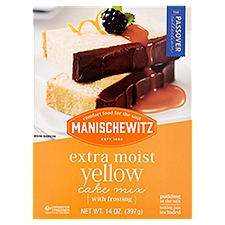 Manischewitz Extra Moist Yellow Cake Mix with Frosting, 14 oz