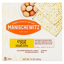 Manischewitz Egg Matzos, 12 oz, 10 Ounce