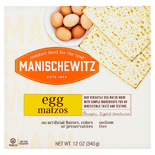 Manischewitz Egg Matzos, 12 oz