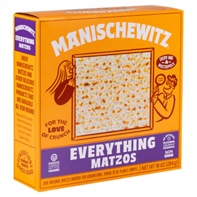 Manischewitz Everything Matzos, 10 oz
