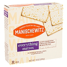 Manischewitz Everything, Matzos, 10 Ounce