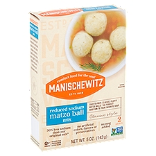 Manischewitz Reduced Sodium Matzo Ball Mix, 2 count, 5 oz