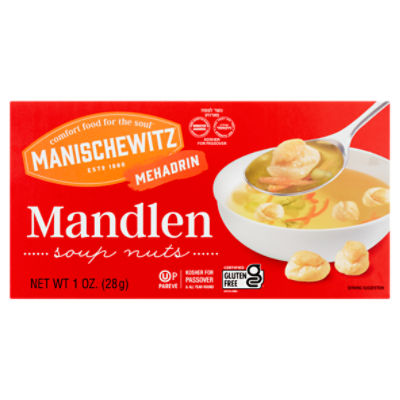 Manischewitz Mehadrin Mandlen Soup Nuts, 1 oz