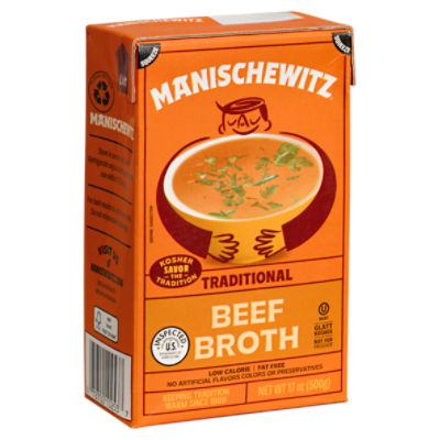 Manischewitz Beef Broth, 17 oz Fairway