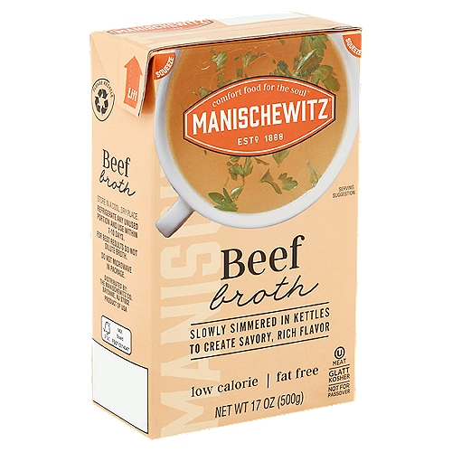 Manischewitz Beef Broth, 17 oz