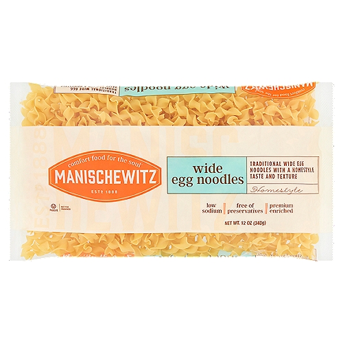 Manischewitz Wide Egg Noodles, 12 oz