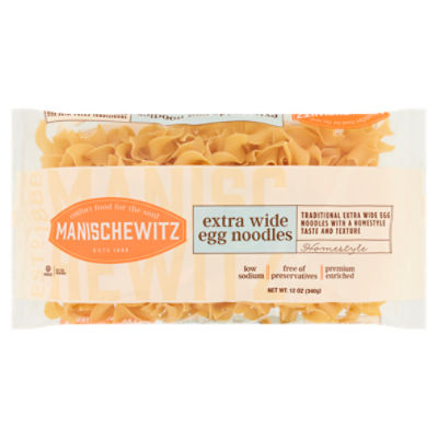 Manischewitz Extra Wide Egg Noodles, 12 oz