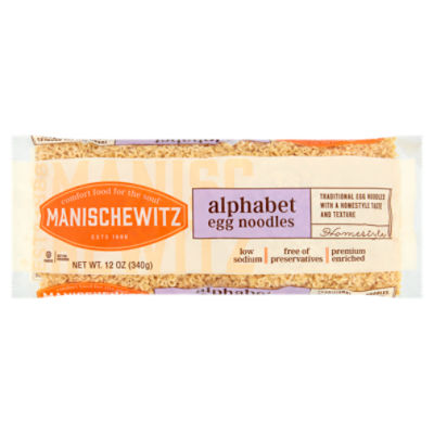 Manischewitz Alphabet Egg Noodles, 12 oz ShopRite