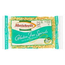 Manischewitz Gluten Free Spirals Yolk Free Noodle Style Pasta, 12 oz