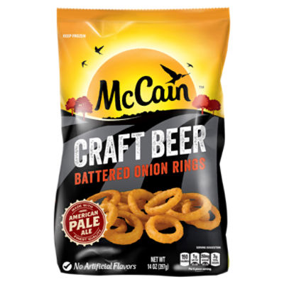 McCain Craft Beer Battered Onion Rings, 14 oz
