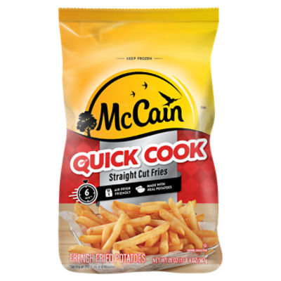 McCain Quick Cook Straight Cut French Fries, made with real potatoes, frozen  potatoes, 20 oz bag