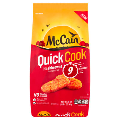 McCain Quick Cook Hashbrowns Potato Patties, 20 oz