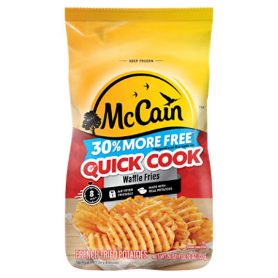McCain Quick Cook Waffle Fries French Fried Potatoes, 26 oz