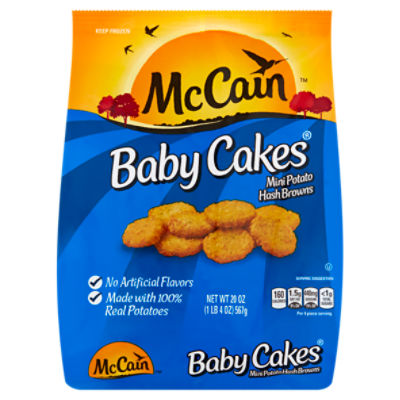 McCain Baby Cakes Mini Potato Hash Browns, 20 oz, 20 Ounce