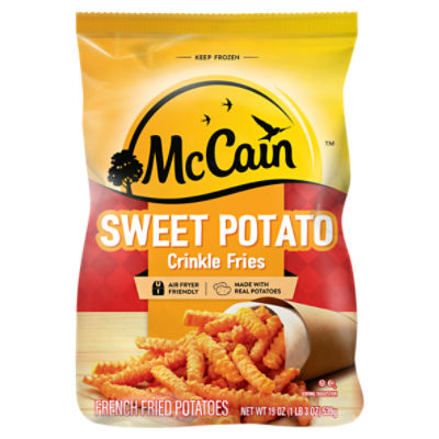 McCain Sweet Potato Crinkle Fries French Fried Potatoes, 19 oz