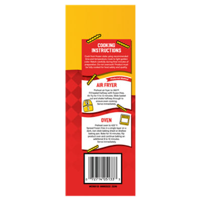 McCain Sweet Potato Crinkle Fries French Fried Potatoes, 19 oz