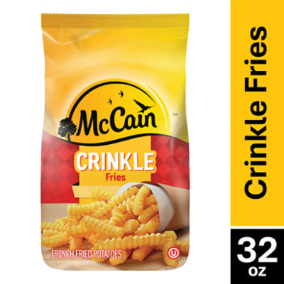 McCain Crinkle Fries French Fried Potatoes, 32 oz, 32 Ounce