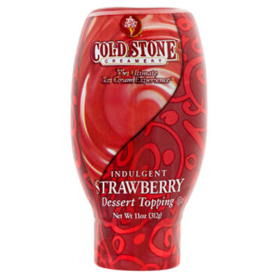 Cold Stone Creamery Indulgent Strawberry Dessert Topping, 11 oz