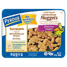 Perdue Fun Shapes Refrigerated Breaded Dinosaur Shapes, Chicken Breast Nuggets, 12 Ounce