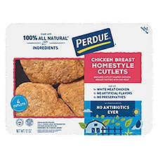 Perdue Refrigerated Homestyle Breaded, Chicken Breast Cutlets, 12 Ounce