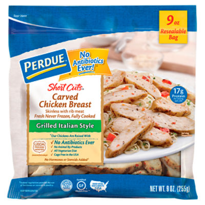 PERDUE SHORT CUTS Carved Chicken Breast Grilled Italian Style (9 oz.)