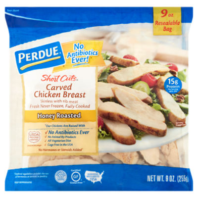Perdue Short Cuts Honey Roasted Carved Chicken Breast, 9 oz