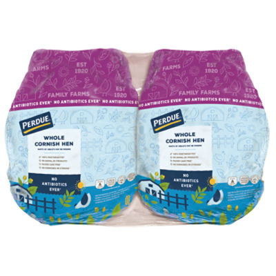 Perdue Cornish Game Hens, 2 Pack, 4.3 pound