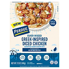 Perdue Flavor-Infused Greek-Inspired Diced Chicken, 12 oz
