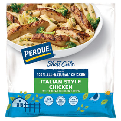 Perdue Short Cuts Grilled Italian Style Carved Chicken Breast Skinless with Rib Meat, 8 oz