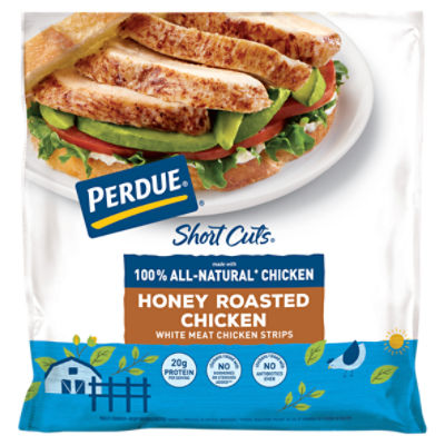Perdue Short Cuts Honey Roasted Carved Chicken Breast Skinless with Rib Meat, 8 oz