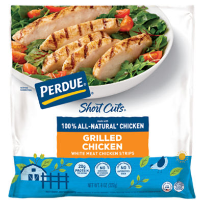 Perdue Short Cuts Grilled Carved Chicken Breast Skinless with Rib Meat, 8 oz