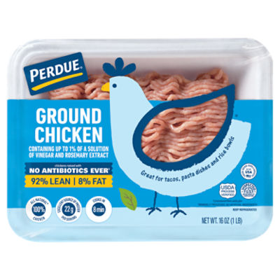 PERDUE® No Antibiotics Ever Fresh Ground Chicken, 92 Lean 8 Fat, 1 lb