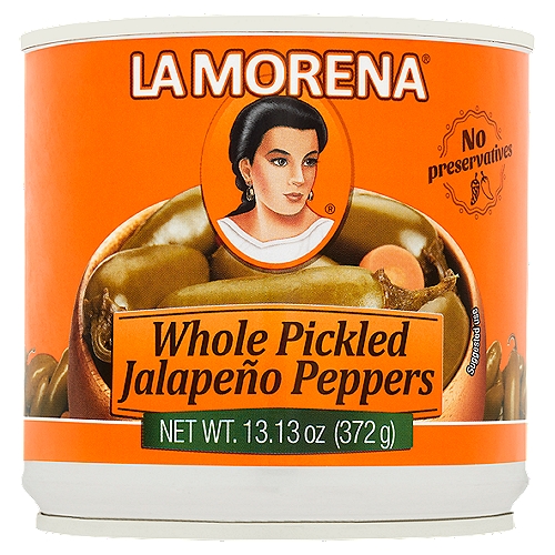 La Morena Whole Pickled Jalapeño Peppers, 13.13 oz