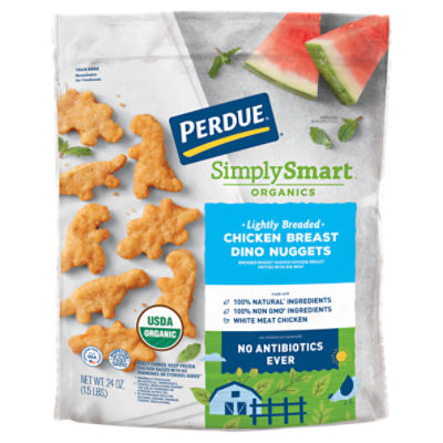 PERDUE® SIMPLY SMART® ORGANICS Lightly Breaded Chicken Dino Nuggets, 24 oz., 24 Ounce