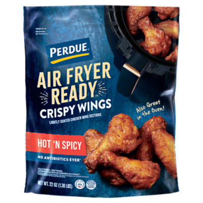 PERDUE® Air Fryer Ready Hot 'N Spicy Crispy Chicken Wings, 22 oz