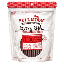 Full Moon Natural Essentials Savory Sticks Free Range Beef Recipe Dog Treats, 14.0 oz