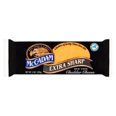 McCadam Extra Sharp New York Cheddar Cheese, 8 oz