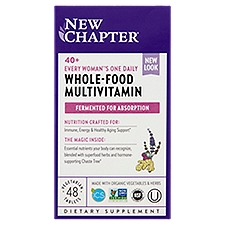 New Chapter 40+ Every Woman's One Daily Whole-Food Multivitamin, Dietary Supplement, 48 Each