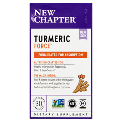 New Chapter Turmeric Force Dietary Supplement, 30 count