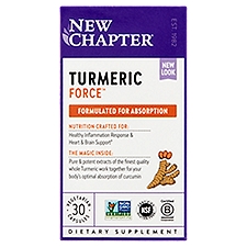 New Chapter Turmeric Force Dietary Supplement, 30 count