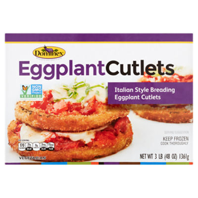 Dominex Eggplant Cutlets Italian Style Breading Eggplant Cutlets, 3 lb