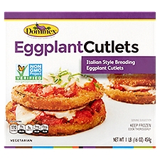 Dominex Eggplant Cutlets Italian Style Breading, Eggplant Cutlets, 16 Ounce