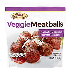 Dominex Veggie Meatballs Italian Style Eggplant Meatless Meatballs, 10 oz