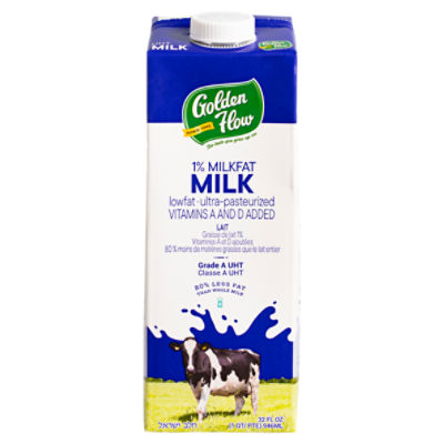 Golden Flow 1% Milkfat Milk, 32 fl oz