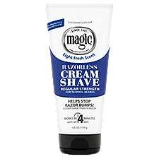 Magic Light Fresh Scent Regular Strength, Razorless Cream Shave, 6 Ounce