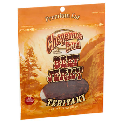 Cheyenne Brand Premium Cut Teriyaki Beef Jerky, 3 oz, 3 Ounce