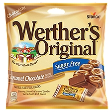Storck Werther's Original Sugar Free Caramel Chocolate Flavored Hard Candies, 2.35 oz