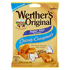 Storck Werther's Original Sugar Free Rich, Smooth and Creamy Chewy Caramels, 2.75 oz, 2.75 Ounce