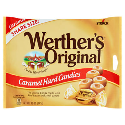 Storck Werther's Original Caramel Hard Candies Share Size, 12 oz
