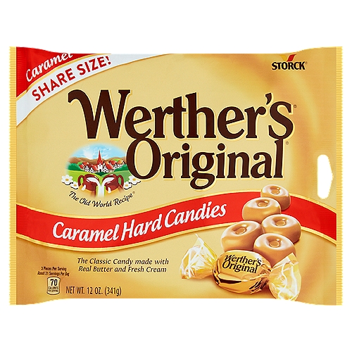 Storck Werther's Original Caramel Hard Candies Share Size, 12 oz